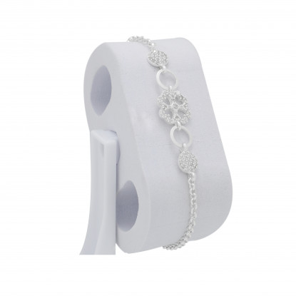 The Zircon Clover Bracelet - Adjustable 18cm to 22cm