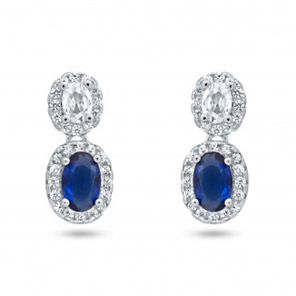 Enchanting Indigo Sapphire Earrings