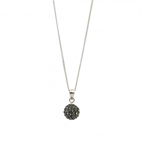 Sea Green Crystal Ball Necklace