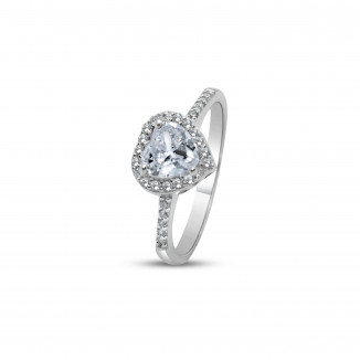 Heart Shaped Gemstone Ring