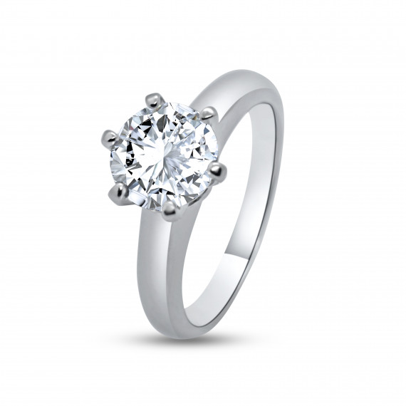 Moonlit Bliss Solitaire Engagement Ring