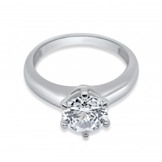 Moonlit Bliss Solitaire Engagement Ring