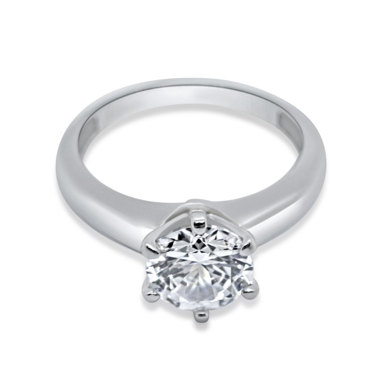 Moonlit Bliss Solitaire Engagement Ring