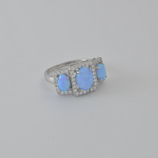 Opalescent Ocean Opal Ring