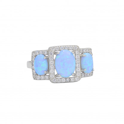 Opalescent Ocean Opal Ring