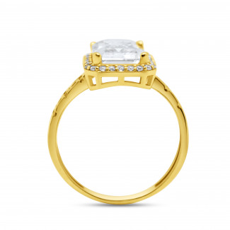  Sunburst Splendour - 22K Gold Baguette Ring