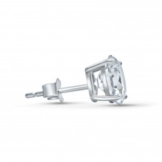 Masculine Spark 5mm Round Cubic Zirconia Stud - For Him