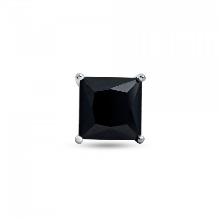 Dark Knight Black Tourmaline Stud - For Him